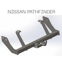 Фаркоп съемный на 2 болта на пластине кованый - Nissan Pathfinder R50 - фото товару в інтернет магазині bronex.ua